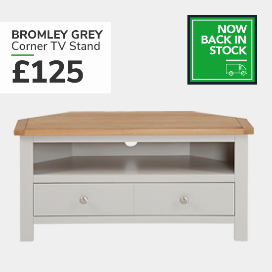 Bromley Grey Corner TV Stand